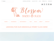 Tablet Screenshot of blossomshoessc.com